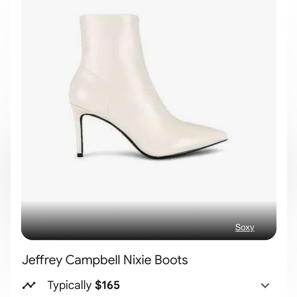 Jeffrey Campbell White Heel Booties